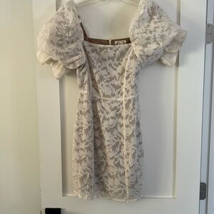 Mia Joy Mini Dress in Ivory Perfect Size XS